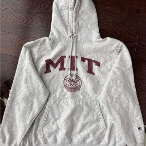 Champion Light Gray MIT Hoodie for Men